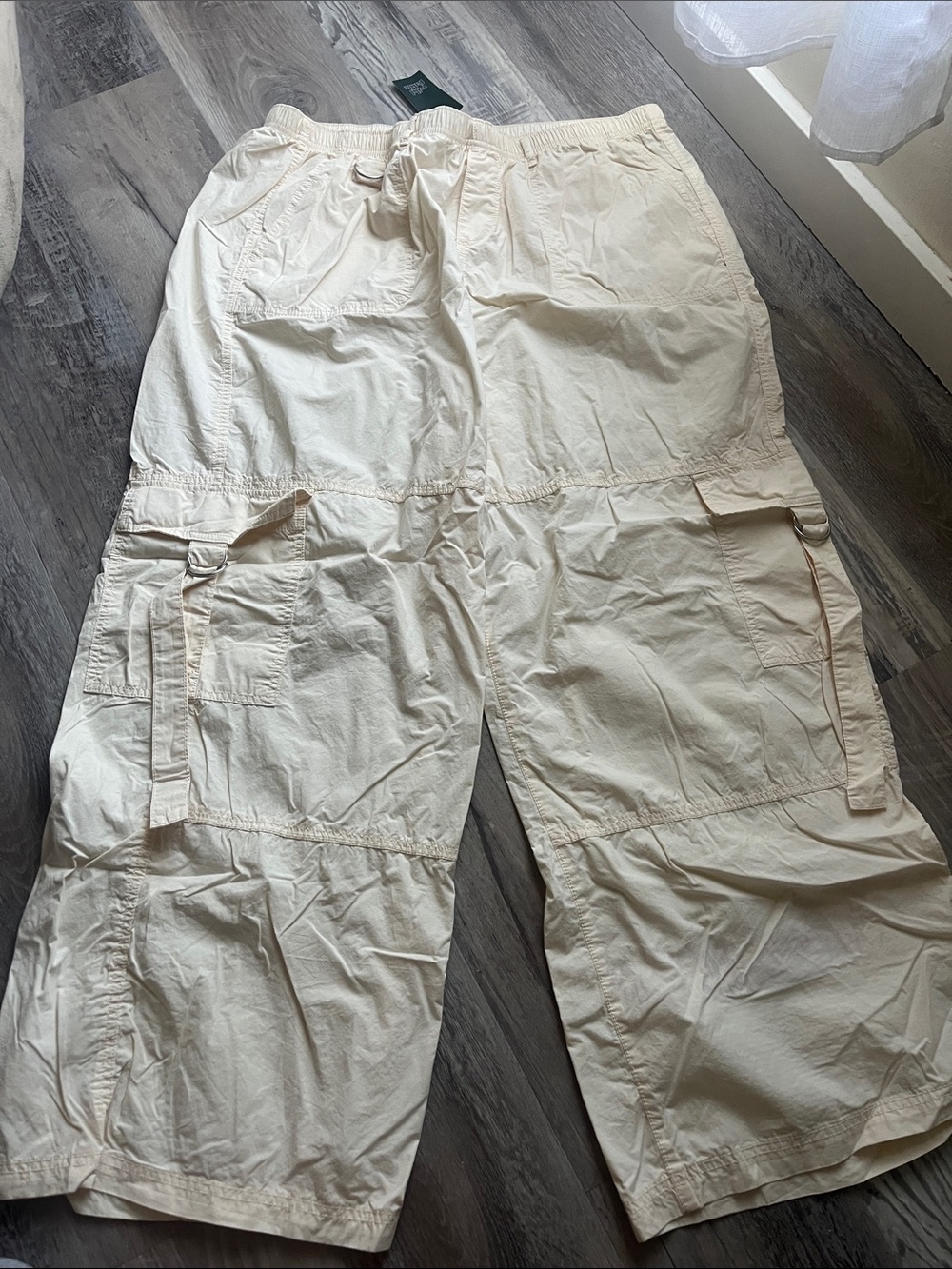wild fable Cream Cargo Pants with Utility Pockets